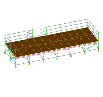 Palco modulare metri 12x4