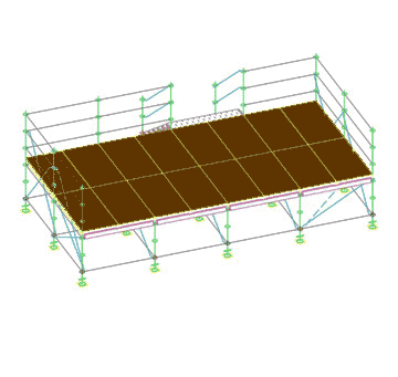 Palco modulare metri 8x4